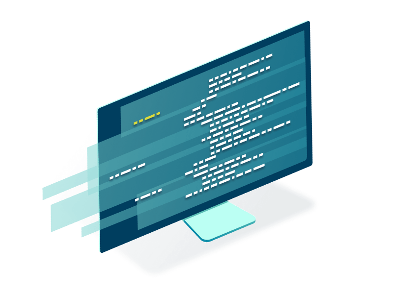 Une illustration du langage de codage simple du logiciel de simulation Witness